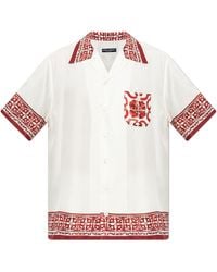 Dolce & Gabbana - Silk Shirt With "Majolica" Print - Lyst