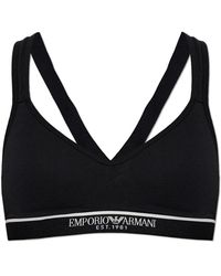 Emporio Armani - Cotton Bra - Lyst