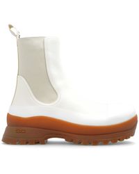 Stella McCartney - Chelsea Boots With Logo - Lyst