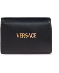 Versace - Leather Wallet With Logo - Lyst