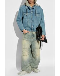 Vetements - Denim Jacket With Hood - Lyst