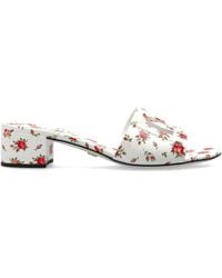Dolce & Gabbana - Leather Heeled Mules - Lyst
