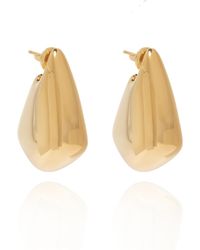 Bottega Veneta - Silver 'fin Small' Earrings, - Lyst
