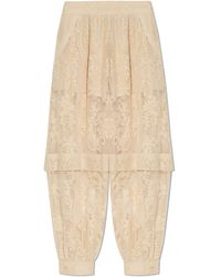 Zimmermann - Loose-Fit Lace Trousers - Lyst