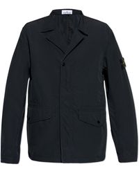Stone Island - Lightweight Jacket With Logo Patch - Lyst