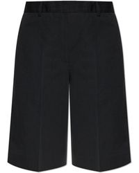 TOTEME - Cotton And Linen Shorts - Lyst