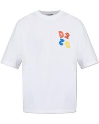 DSquared² - T-Shirt With A Patch - Lyst