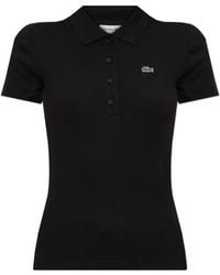 Lacoste - Ribbed Polo With Logo Patch - Lyst