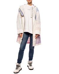 Yves Salomon Two-layered Hooded Jacket Cream - Natural