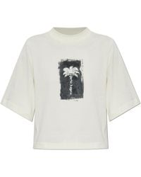 Palm Angels - Cotton T-Shirt With Print - Lyst