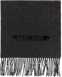 Moschino - Wool Scarf With Fringes - Lyst