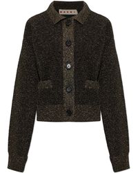 Marni - Wool Cardigan With Collar - Lyst