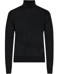 DSquared² - Wool Turtleneck With Embroidered Logo - Lyst