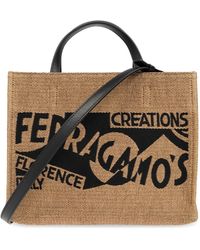 Ferragamo - 'sign S' Shopper Bag, - Lyst