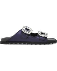 Roger Vivier - Slidy "Viv" Slides - Lyst