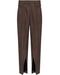 The Mannei - ‘Newport’ Silk Pleat-Front Trousers - Lyst