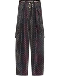 Dries Van Noten - Silk Trousers 'Polk' - Lyst