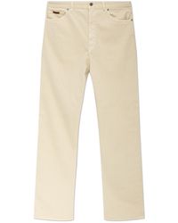 Moncler - Jeans With Logo Patch - Lyst