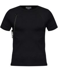 McQueen - T-Shirt With Detachable Chain - Lyst