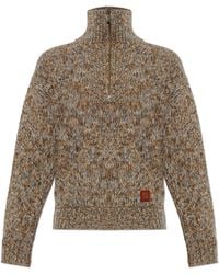DSquared² - Wool Sweater With Logo Patch - Lyst