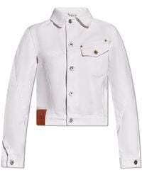 JW Anderson - Denim Jacket With Logo, - Lyst