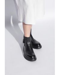Ferragamo - Leather Chelsea Boots For - Lyst