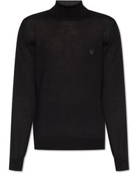 Versace - Turtleneck Sweater With Medusa Face - Lyst