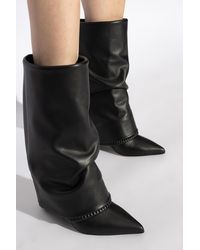 Balmain - Leather Heeled Ankle Boots - Lyst