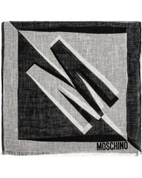 Moschino - Scarf With Logo - Lyst