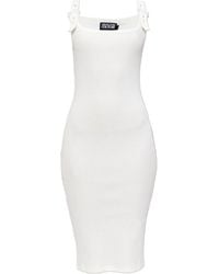 Versace Jeans Couture - Dress With Decorative Buckles On The Straps - Lyst