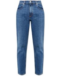 Theory - Tapered Leg Jeans, - Lyst