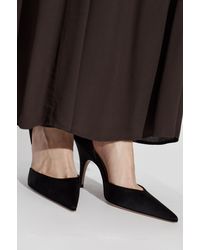 Gianvito Rossi - Satin Heeled Shoes "Sofia" - Lyst