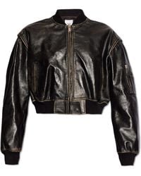 Halfboy - Leather Bomber Jacket, - Lyst