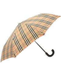 Burberry Check Folding Umbrella Brown
