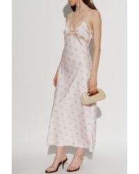 LoveShackFancy - 'Idris' Dress With Sewn-On Appliqués - Lyst