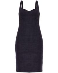 Balmain - Fitted Tweed Dress - Lyst