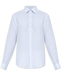 Paul & Shark - Linen Shirt With Striped Pattern - Lyst