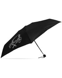 Moschino - Small Folding Umbrella With Logo - Lyst