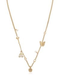 COACH - Brass Necklace - Lyst