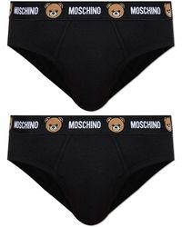 Moschino - Two-Pack Of Cotton Briefs - Lyst
