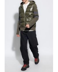 Moncler - Cardigan With Down Front - Lyst