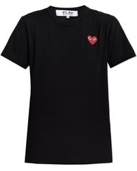 COMME DES GARÇONS PLAY - T-Shirt With Printed Logo - Lyst