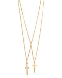 DSquared² - Brass Necklace - Lyst