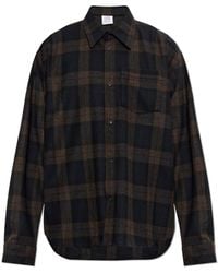 Vetements - Wool Shirt With A Check Pattern - Lyst