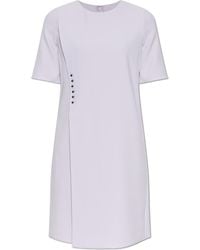 Emporio Armani - Dress With A Pleat - Lyst