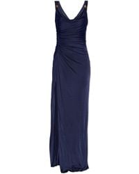 Versace - Long Dress With Appliqués - Lyst