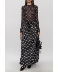 Ganni - Polka Dot Pattern Top - Lyst