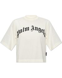 Palm Angels - Cotton T-Shirt With Printed Logo - Lyst