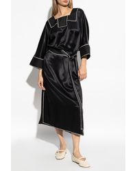 Tory Burch - Silk Dress With Belt - Lyst