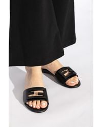 Fendi - Slides With Logo - Lyst